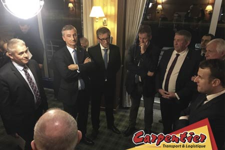 Les professionnels Transmanche rencontrent Emmanuel Macron